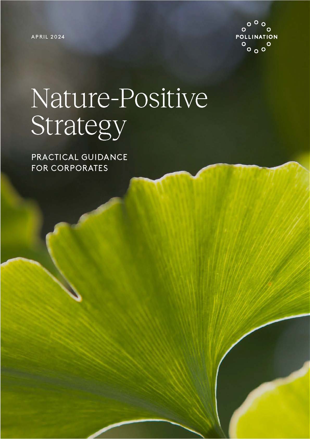 Cover of the user guide featuring a close up of a leaf