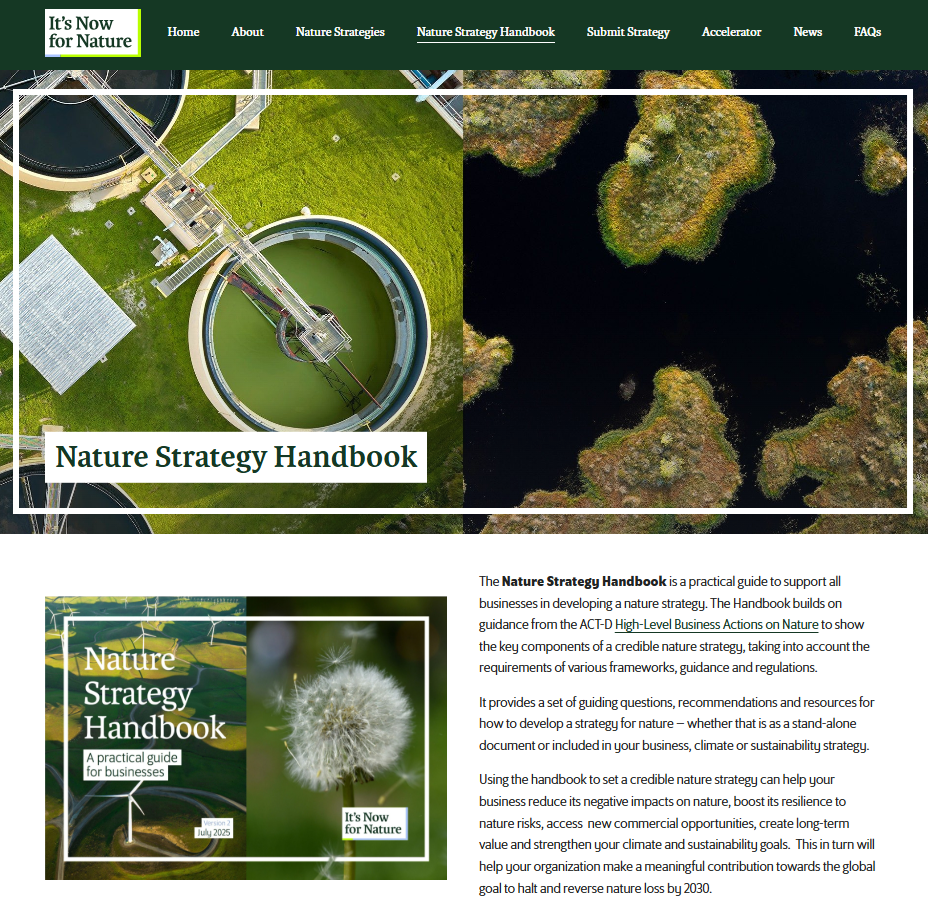 2025 edition of Handbook cover featuring aerial shots of islands and industry
