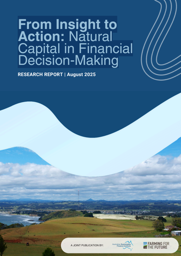 Report cover featuring coastal farmland
