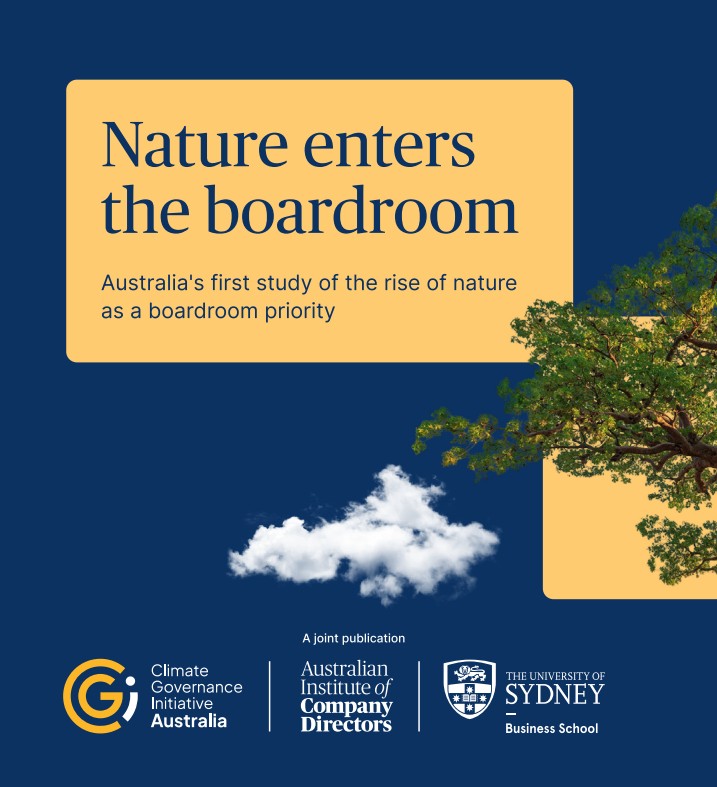 Nature Enters the Boardroom - first Australian study