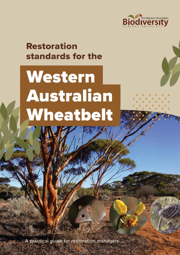 Cover of report featuring plants and animals endemic to the Wheatbelt region