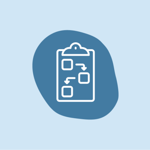 Commit icon: Blue shape with pathway process icon