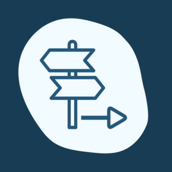 Icon alignment - directional sign